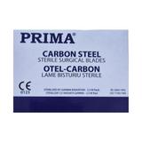  Остриета за скалпел, въглеродна стомана, размер (номер) 24, стерилни, Prima 100 бр