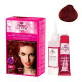 Перманентна боя - Kallos Glow Long Lasting Cream Hair Colour Нюанс 660 Тъмно червено